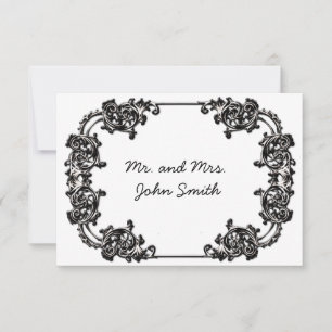 VINTAGE CLASSY WEDDING ESCORT CARD