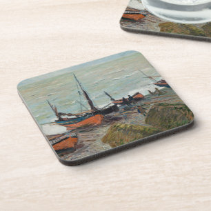 Vintage Claude Monet Fishing Boats    Beverage Coaster