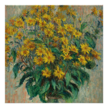 Vintage Claude Monet Jerusalem Artichokes