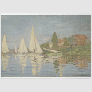 Vintage Claude Monet Regattas at Argenteuil Tissue Paper
