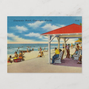 Vintage, Clear Water Beach, Florida Postcard