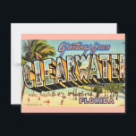 Vintage Clearwater Florida Postcard<br><div class="desc">A vintage postcard for Clearwater,  Florida repurposed!</div>