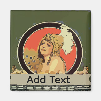 Vintage Cleopatra  add text Magnet