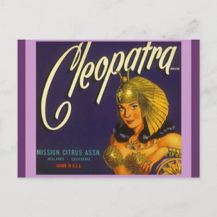 Vintage Cleopatra Produce Crate Labeling Postcards