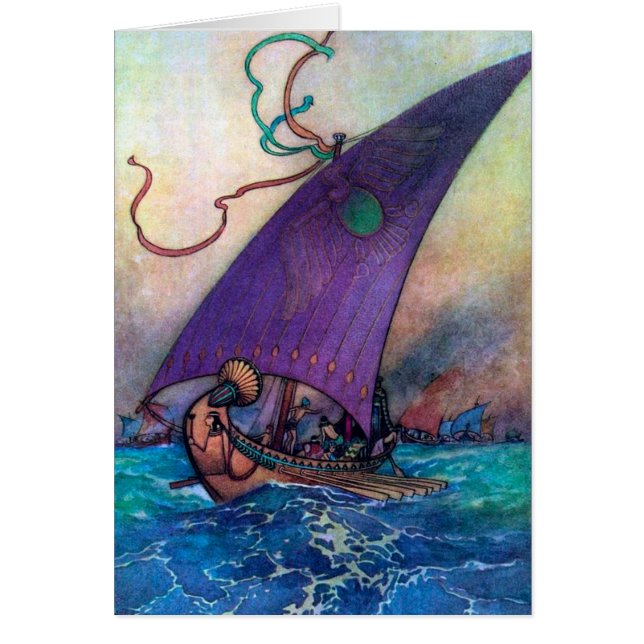 Vintage - Cleopatra's Galley Ship, Cards (Front)