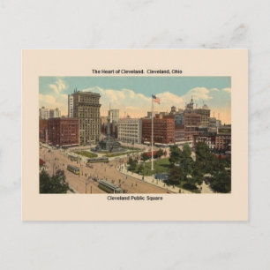 Vintage Cleveland Ohio Public Square Postcard