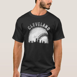 Vintage Cleveland Skyline City Baseball T-Shirt