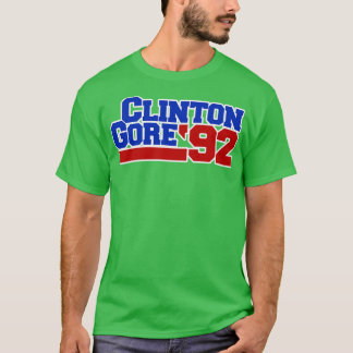 Vintage Clinton Gore 92 politics T-Shirt