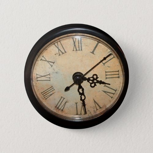 Vintage Clock Face Button