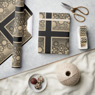 Vintage Clock Gears Craft or Wrapping Paper