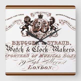 vintage clock maker advertisement