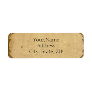 Vintage Clock Paper 1st Anniversary Return Address Label