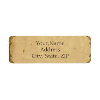 Vintage Clock Paper 1st Anniversary Return Address Label
