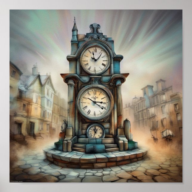 Vintage Clock Poster (Front)