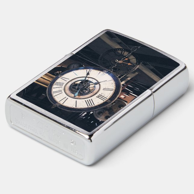 Vintage Clock Zippo Lighter | Zazzle