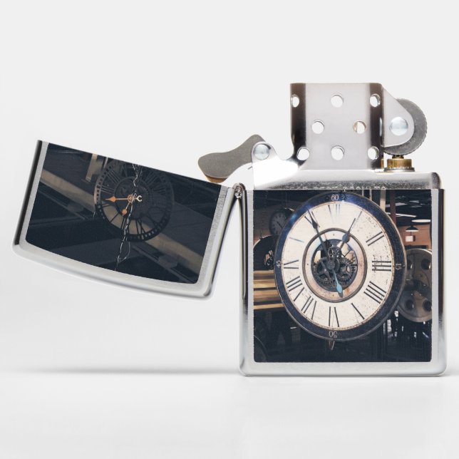 Vintage Clock Zippo Lighter | Zazzle