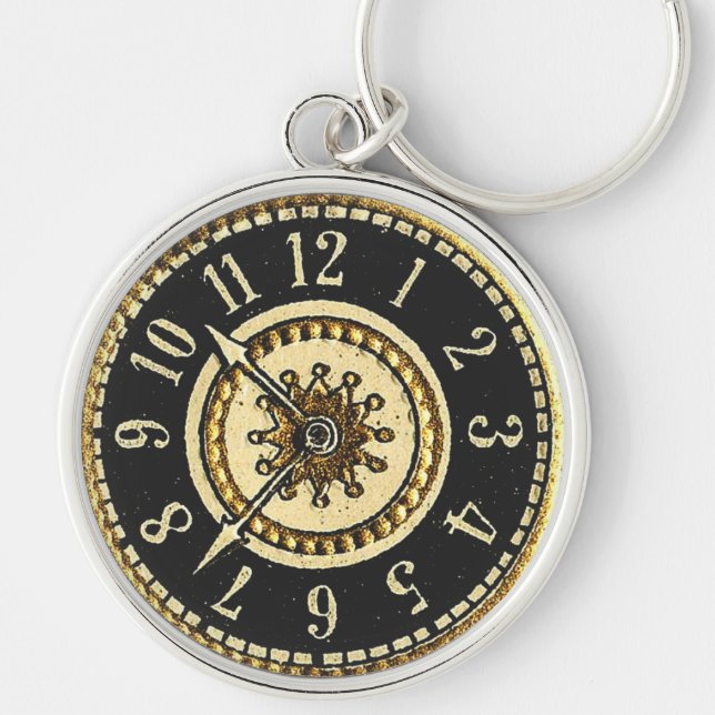 Vintage Clocks Keychain (Front)