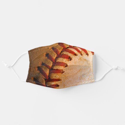 Vintage Close_up Baseball Artwork Adult Cloth Face Mask