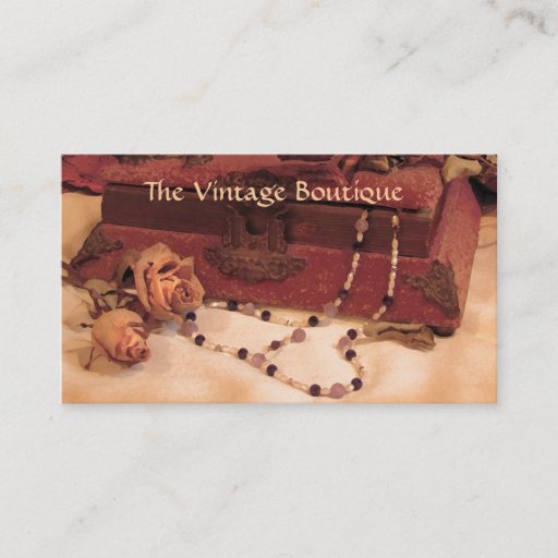Customizable Vintage Clothing Business Card Template