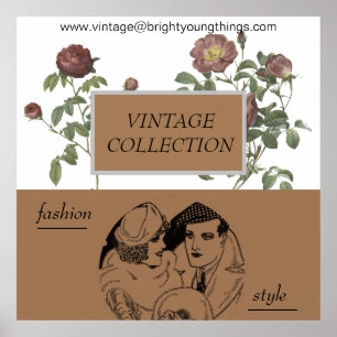Vintage Clothing business store poster