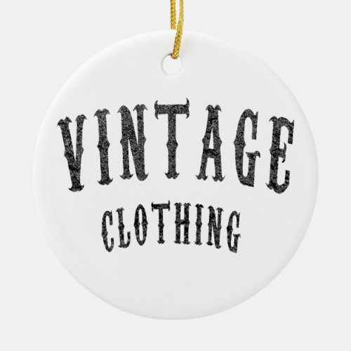 Vintage Clothing Christmas Ornament