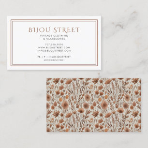 Vintage Clothing Retail Business Card