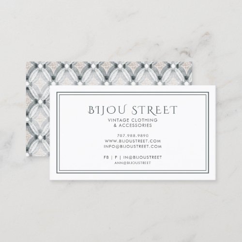 Vintage Clothing Retail  Business Card