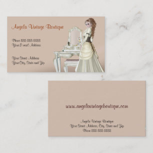 Vintage Clothing Thrift Shop Boutique Business Business Card