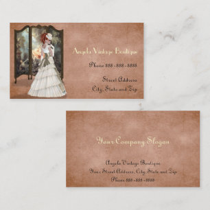 Vintage Clothing Thrift Shop Boutique Business Card