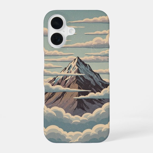 Vintage Cloud Mountain Iphone Case (Back)