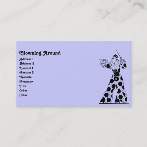 Vintage Clown Business Card Templates