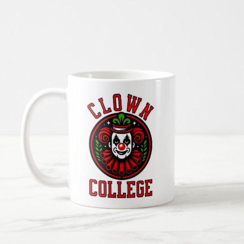 Vintage Clown College Coffee Mug