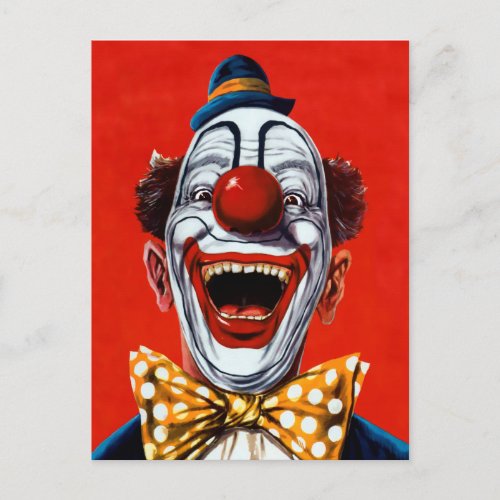 Vintage Clown Postcard