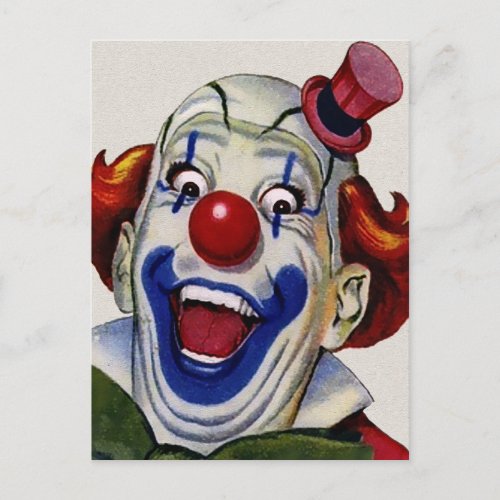 Vintage Clown Postcard