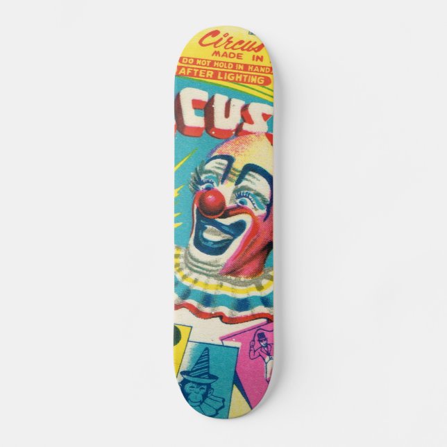 Vintage Clown Skateboard (Front)