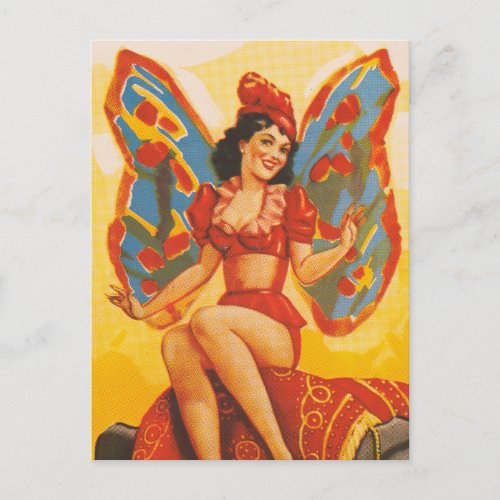 Vintage Clyde Beatty Circus Poster Postcard