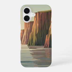 Vintage Coastal Cliffs iPhone 16 Case