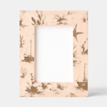 Vintage Coastal Cottage Laser Etched Picture Frame