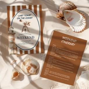 Vintage Coastal Lighthouse  Bachelorette Invitation