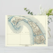 Vintage Coastal Survey Map Chart Provincetown (Standing Front)