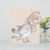 Vintage Cochin Chickens (Standing Front)