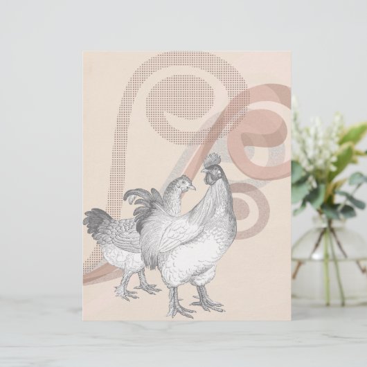 Vintage Cochin Chickens (Standing Front)