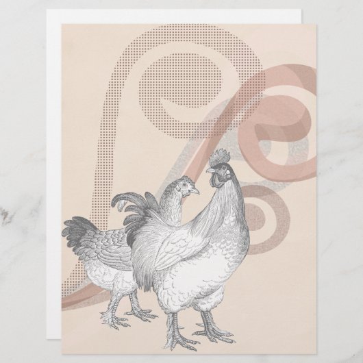 Vintage Cochin Chickens (Front/Back)