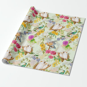 Vintage Cockatoo Jungle 3 Wrapping Paper