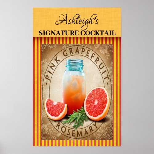 Vintage Cocktail Poster