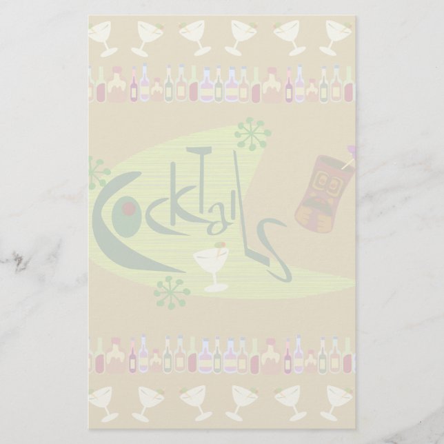 Vintage Cocktail Stationery (Front)