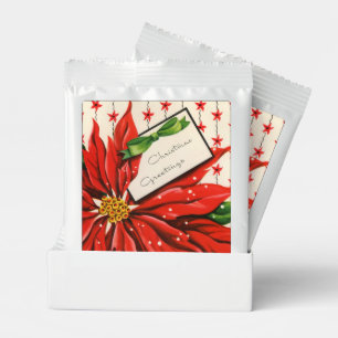 Vintage cocoa Holiday Poinsettia Hot Chocolate Drink Mix