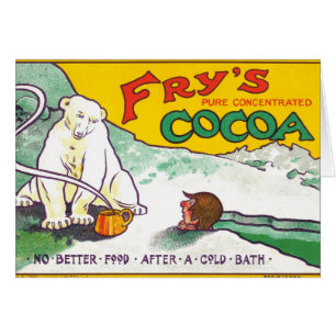 vintage cocoa polar bear cards