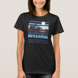 Vintage Coconut Creek Florida Summer 80s Beach Sou T-Shirt