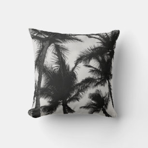 VINTAGE COCONUT PALM TREE THROW PILLOW